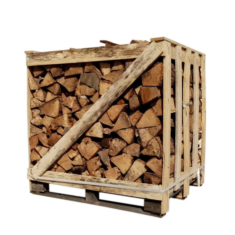 Palette de bûches de chauffage